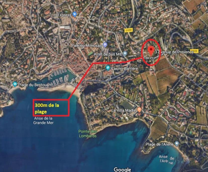 Au Calme, 200M Du Centre T2 Avec Balcon Et Parking Διαμέρισμα Κασί Εξωτερικό φωτογραφία