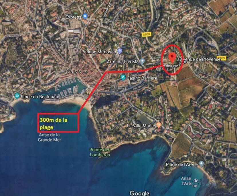 Au Calme, 200M Du Centre T2 Avec Balcon Et Parking Διαμέρισμα Κασί Εξωτερικό φωτογραφία