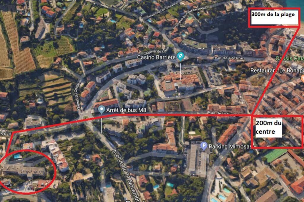 Au Calme, 200M Du Centre T2 Avec Balcon Et Parking Διαμέρισμα Κασί Εξωτερικό φωτογραφία